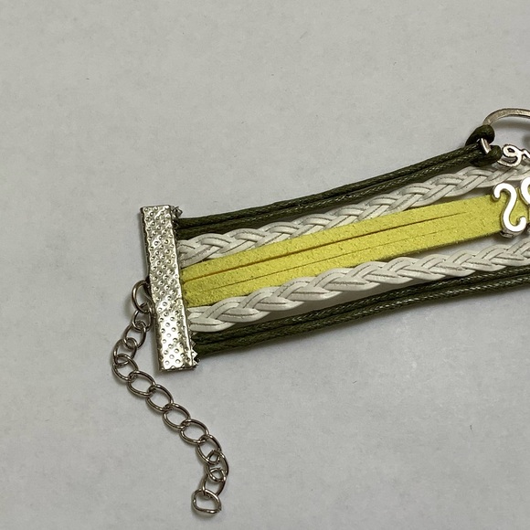 Green and Yellow “Love Packers “Bracelet - Picture 5 of 7